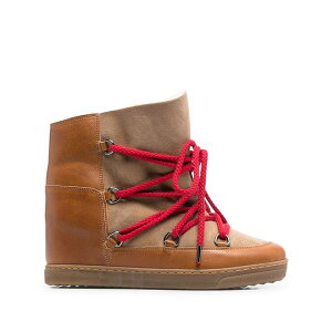 �C�U�x�� �}���� ���f�B�[�X �u�[�c �V���[�Y Nowles lace-up ankle boots Brown