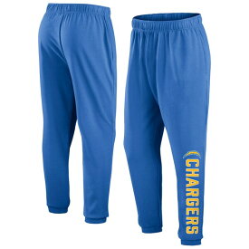 ファナティクス メンズ カジュアルパンツ ボトムス Los Angeles Chargers Fanatics Branded Chop Block Fleece Sweatpants Powder Blue