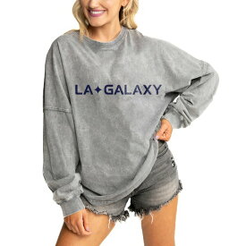 ゲームデイ レディース パーカー・スウェットシャツ アウター LA Galaxy Gameday Couture Women's Faded Wash Pullover Sweatshirt Gray