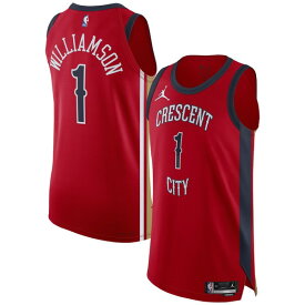 ジョーダン メンズ ユニフォーム トップス Zion Williamson New Orleans Pelicans Jordan Brand Authentic Jersey Statement Edition Red