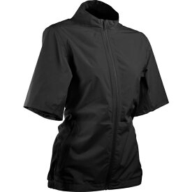 サンマウンテン レディース ジャケット＆ブルゾン アウター Sun Mountain Women's Monsoon Short Sleeve Golf Jacket Black