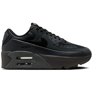 Nike �i�C�L ���f�B�[�X �X�j�[�J�[ �yNike Air Max 90 LV8 Triple Black (Women's)�z �T�C�Y US_7(24.0cm) Off Noir/Dark Smoke Grey/Anthracite/Black