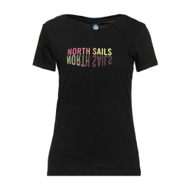 【送料無料】 ノースセール レディース Tシャツ トップス T-shirts Black