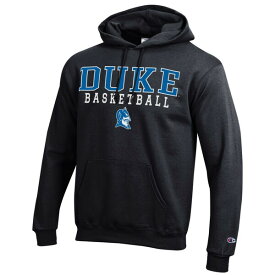 チャンピオン メンズ パーカー・スウェットシャツ アウター Duke Blue Devils Champion Basketball Stack Pullover Hoodie Black