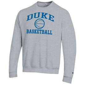 チャンピオン メンズ パーカー・スウェットシャツ アウター Duke Blue Devils Champion Basketball Icon Pullover Crewneck Sweatshirt Heather Gray