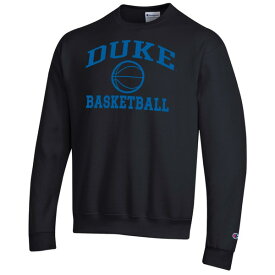 チャンピオン メンズ パーカー・スウェットシャツ アウター Duke Blue Devils Champion Basketball Icon Pullover Crewneck Sweatshirt Black
