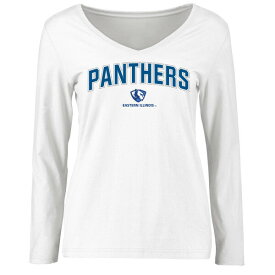 ファナティクス レディース Tシャツ トップス Eastern Illinois Panthers Women's Proud Mascot Long Sleeve TShirt White