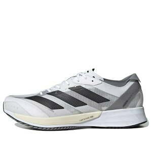 adidas �A�f�B�_�X �����Y �X�j�[�J�[ �yadidas Adizero Adios 7 'White Black Grey' GX6646�z �T�C�Y US_7(25.0cm)