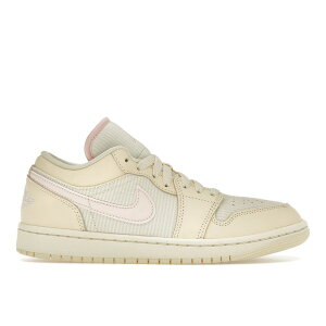 Jordan �W���[�_�� ���f�B�[�X �X�j�[�J�[ �yJordan 1 Low SE Seersucker (Women's)�z �T�C�Y US_8.5(25.5cm) Muslin/Sail/Coconut Milk/Legend Pink