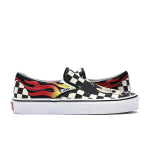 Vans oY fB[X Xj[J[ yVans Slip-On Disney Mickey and Minnie (Women's)z TCY US_9.5(26.5cm) Mickey Mouse And Minnie Mouse/Checker Flame