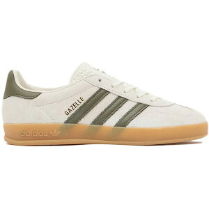 adidas AfB_X fB[X Xj[J[ yadidas Gazelle Indoor Olive Strata (Women's)z TCY US_8.5(25.5cm) Cloud White/Olive Strata