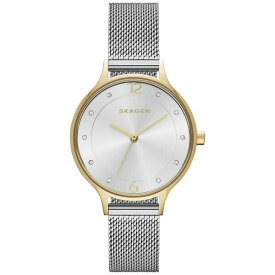 スカーゲン レディース 腕時計 アクセサリー Women's Anita Two-Tone Stainless Steel Mesh Bracelet Watch 30mm No Color