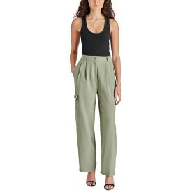 スティーブ マデン レディース カジュアルパンツ ボトムス Women's Daya High-Rise Cargo-Pocket Pants Basil