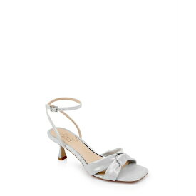 ジュウェルダグレイミシュカ レディース オックスフォード シューズ Women's Valarie Square Toe Kitten Heel Evening Sandals Silver Metallic