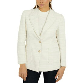 ゲス レディース ジャケット＆ブルゾン アウター Women's Tosca Tweed Two-Button Blazer WHITE BOUCLE COMBO