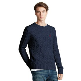 ラルフローレン メンズ ニット&セーター アウター Men's Cable-Knit Cotton Sweater Hunter Navy