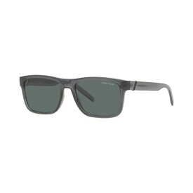アーネット レディース サングラス＆アイウェア アクセサリー Unisex Polarized Sunglasses, AN4298 BANDRA 55 Transparent Gray