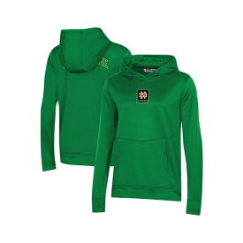 アンダーアーマー レディース パーカー・スウェットシャツ アウター Women's Green Notre Dame Fighting Irish 2023 Sideline Performance Pullover Hoodie Green