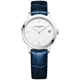 ボーム＆メルシエ レディース 腕時計 アクセサリー Women's Swiss Classima Blue Leather Strap Watch 31mm M0A10353 Blue