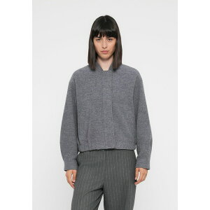 g~[ qtBK[ fB[X WPbgu] AE^[ TEXTURE - Bomber Jacket - mid grey heather