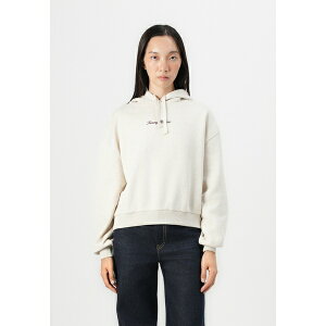 g~[ qtBK[ fB[X p[J[EXEFbgVc AE^[ CLASSIC SCRIPT HOODIE - Sweatshirt - heather oatmilk