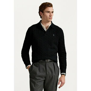 t[ Y jbg&Z[^[ AE^[ CABLE-KNIT WOOL-CASHMERE SWEATER - Jumper - black