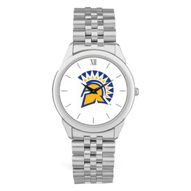 ジャーディン メンズ 腕時計 アクセサリー San Jose State Spartans Unisex Team Logo Rolled Link Bracelet Wristwatch Silver