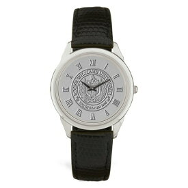 ジャーディン メンズ 腕時計 アクセサリー Roger Williams University Medallion Black Leather Wristwatch Silver