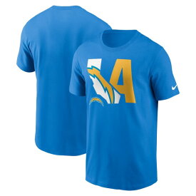 ナイキ メンズ Tシャツ トップス Los Angeles Chargers Nike Local Essential TShirt Powder Blue