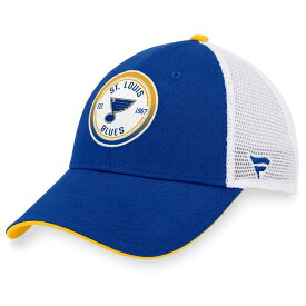 ファナティクス メンズ 帽子 アクセサリー St. Louis Blues Fanatics Iconic Gradient Trucker Snapback Hat Blue/White