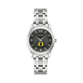 ブロバ レディース 腕時計 アクセサリー Oregon Ducks Bulova Women's Corporate Collection Stainless Steel Watch Black