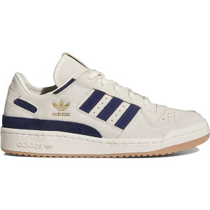 adidas �A�f�B�_�X �����Y �X�j�[�J�[ �yadidas Forum Low CL Cream White Dark Blue�z �T�C�Y US_10.5(28.5cm) Cream White/Dark Blue/Dark Blue