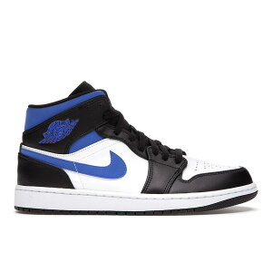 Jordan �W���[�_�� �����Y �X�j�[�J�[ �yJordan 1 Mid White Black Racer Blue�z �T�C�Y US_M_15 White/Racer Blue-Black