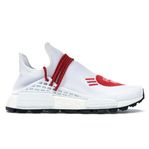 adidas �A�f�B�_�X �����Y �X�j�[�J�[ �yadidas NMD HU Pharrell Human Made White Red�z �T�C�Y US_7.5(25.5cm) White/White/Red
