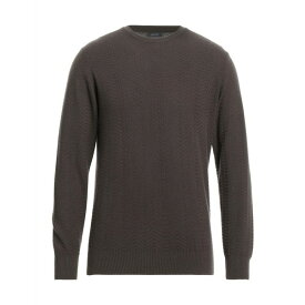 【送料無料】 ロッソピューロ メンズ ニット&セーター アウター Sweaters Dark brown