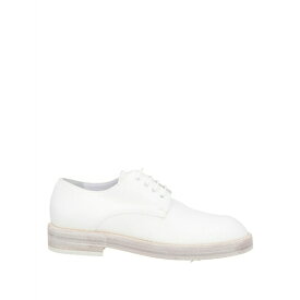 【送料無料】 アン ドゥムルメステール メンズ ドレスシューズ シューズ Lace-up shoes White