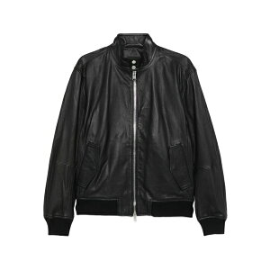 �{�X �����Y �W���P�b�g���u���]�� �A�E�^�[ Leather bomber jacket Black