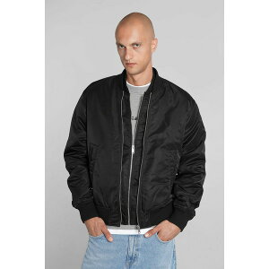 ANZAKg Y WPbgu] AE^[ Pen Layered Bomber Jacket In Black Polyamide BLACK