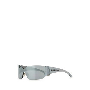 oVAK fB[X TOXACEFA ANZT[ Grey Nylon Mono Square Sunglasses MIRROR SILVER