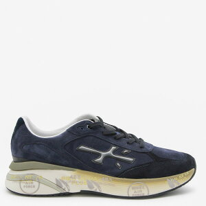 v~A[^ Y Xj[J[ V[Y Blue Leather Moe Run Sneakers -