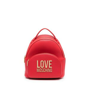 ���u ���X�L�[�m ���f�B�[�X �o�b�N�p�b�N�E�����b�N�T�b�N �o�b�O Logo-plaque pebbled-effect backpack Red