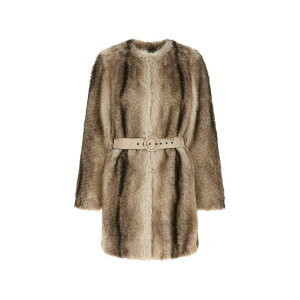 �c�C���Z�b�g ���f�B�[�X �R�[�g �A�E�^�[ Belted gradient-effect coat Brown