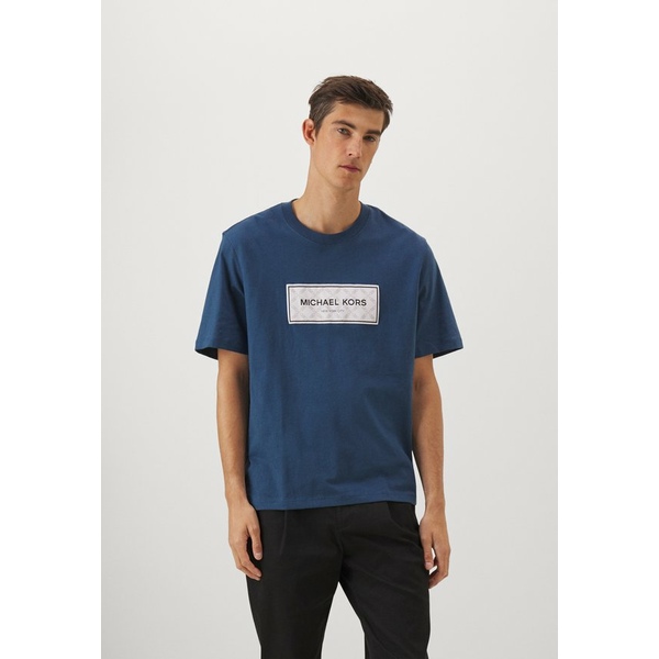 マイケルコース メンズ Tシャツ トップス EMPIRE FLAGSHIP TEE - Print T-shirt - danish blue