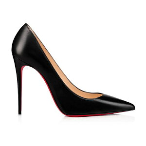 Christian Louboutin �N���X�`���� ���u�^�� ���f�B�[�X �X�j�[�J�[ �yChristian Louboutin Kate 100mm Pump Black Nappa Leather�z �T�C�Y EU_39(25cm) Black/Red