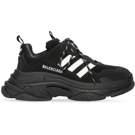Balenciaga バレンシアガ レディース スニーカー 【Balenciaga x adidas Triple S Black White (Women's)】 サイズ US_6(23.0cm) Black/White