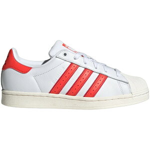 adidas �A�f�B�_�X ���f�B�[�X �X�j�[�J�[ �yadidas Superstar Cloud White Bright Red (Women's)�z �T�C�Y US_8(25.0cm) Cloud White/Cloud White/Bright Red