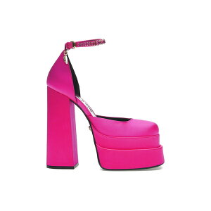 Versace ���F���T�[�` ���f�B�[�X �X�j�[�J�[ �yVersace Medusa Aevitas 155mm Platform Pumps Deep Fuschia�z �T�C�Y EU_38(24cm) Fuschia/Gold