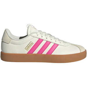 adidas �A�f�B�_�X ���f�B�[�X �X�j�[�J�[ �yadidas VL Court 3.0 White Pulse Magenta (Women's)�z �T�C�Y US_9(26.0cm) Core White/Pulse Magenta/Gold Metallic