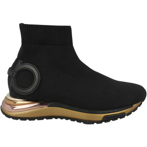Ferragamo �t�F���K�� ���f�B�[�X �X�j�[�J�[ �yFerragamo Gardena Ankle Sock Sneakers Black (Women's)�z �T�C�Y US_W_4.5 Black