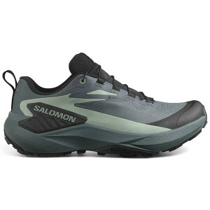 Salomon �T������ ���f�B�[�X �X�j�[�J�[ �ySalomon Genesis Gore-Tex Turbulence Black Green Milieu (Women's)�z �T�C�Y US_9.5(26.5cm) Turbulence/Black/Green Milieu